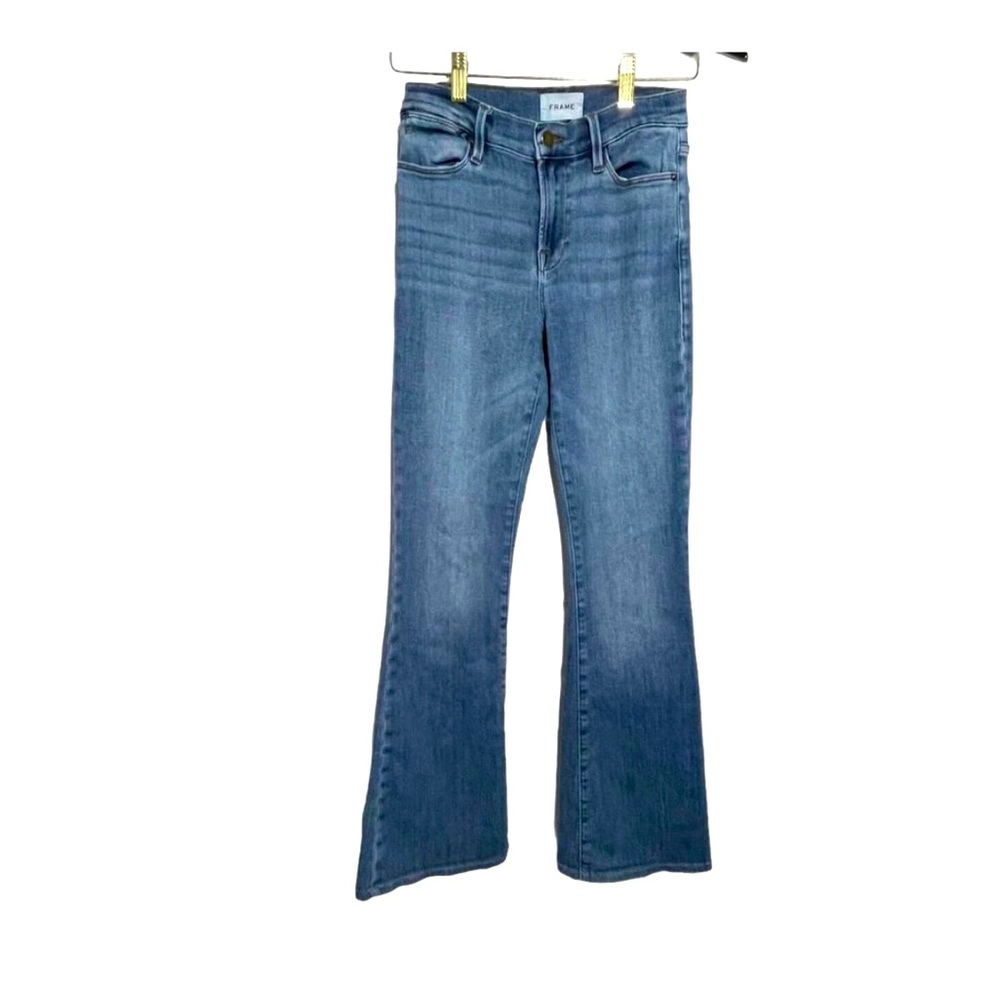 Frame Denim Blue Flare Jeans
